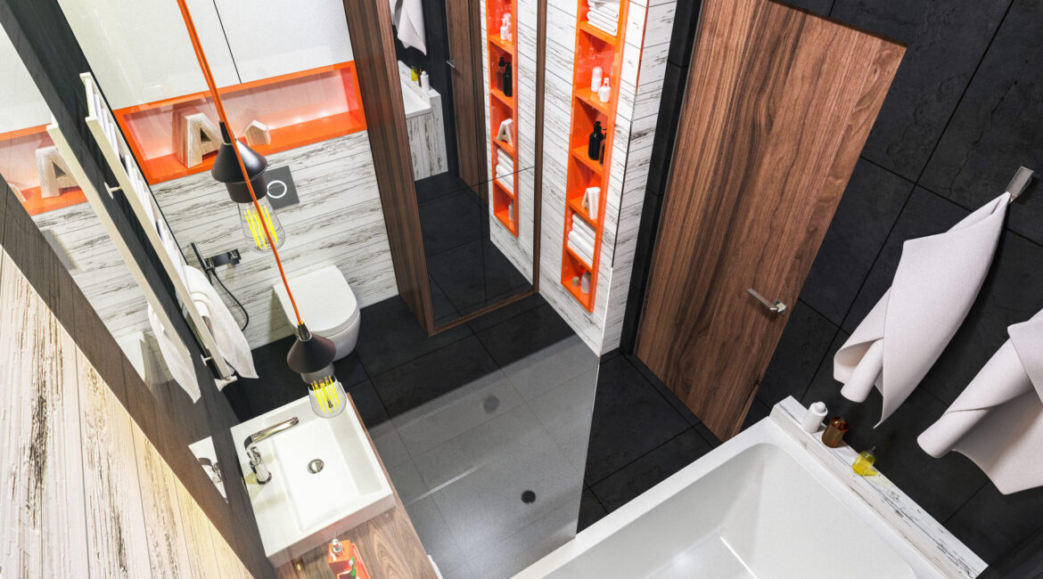 modern design of a bathroom - Maydek İnşaat İzmir